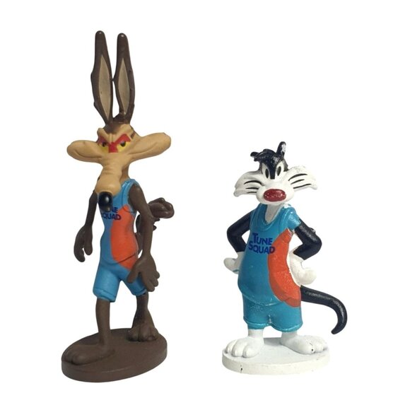 Looney Tunes Figures Wile E. Coyote & Sylvester Space Jam Toon Squad Toy Fig. - Picture 1 of 5